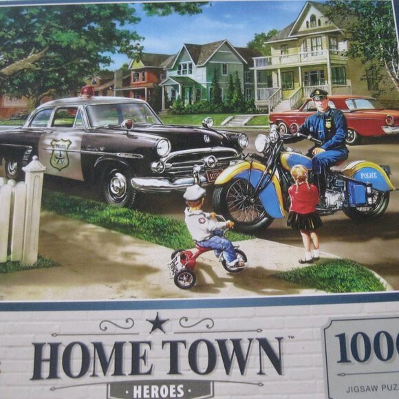 "HOMETOWN HEROES 1000 PIECE JIGSAW PUZZLE FULL COLOR + A COLOR POSTER" - Picture 1 of 6